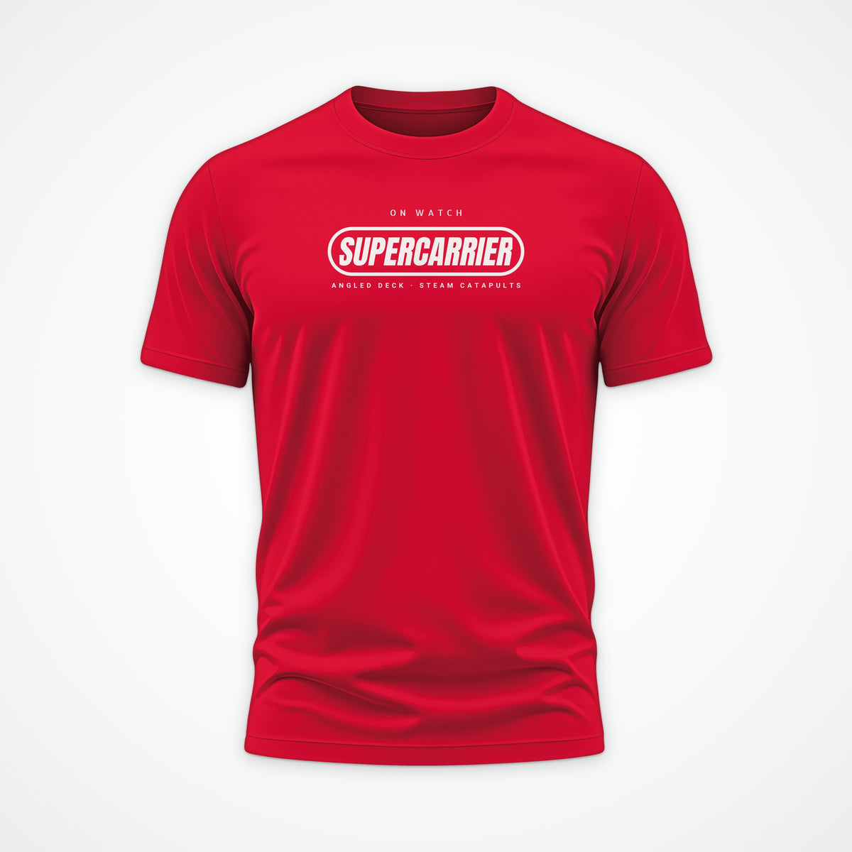 Supercarrier Watch Pill Tee in Red