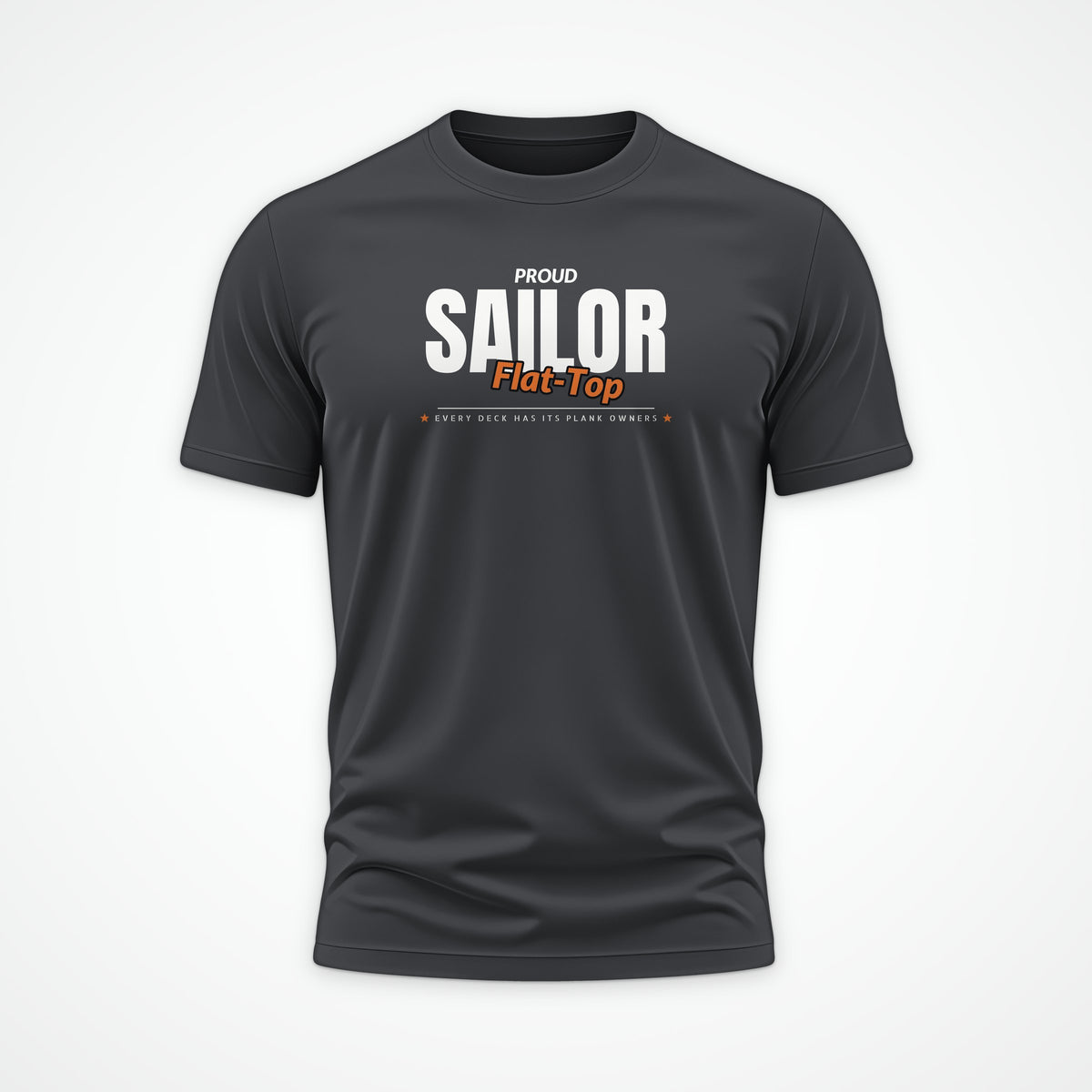Flat-Top Sailor Club Tee in Anthracite