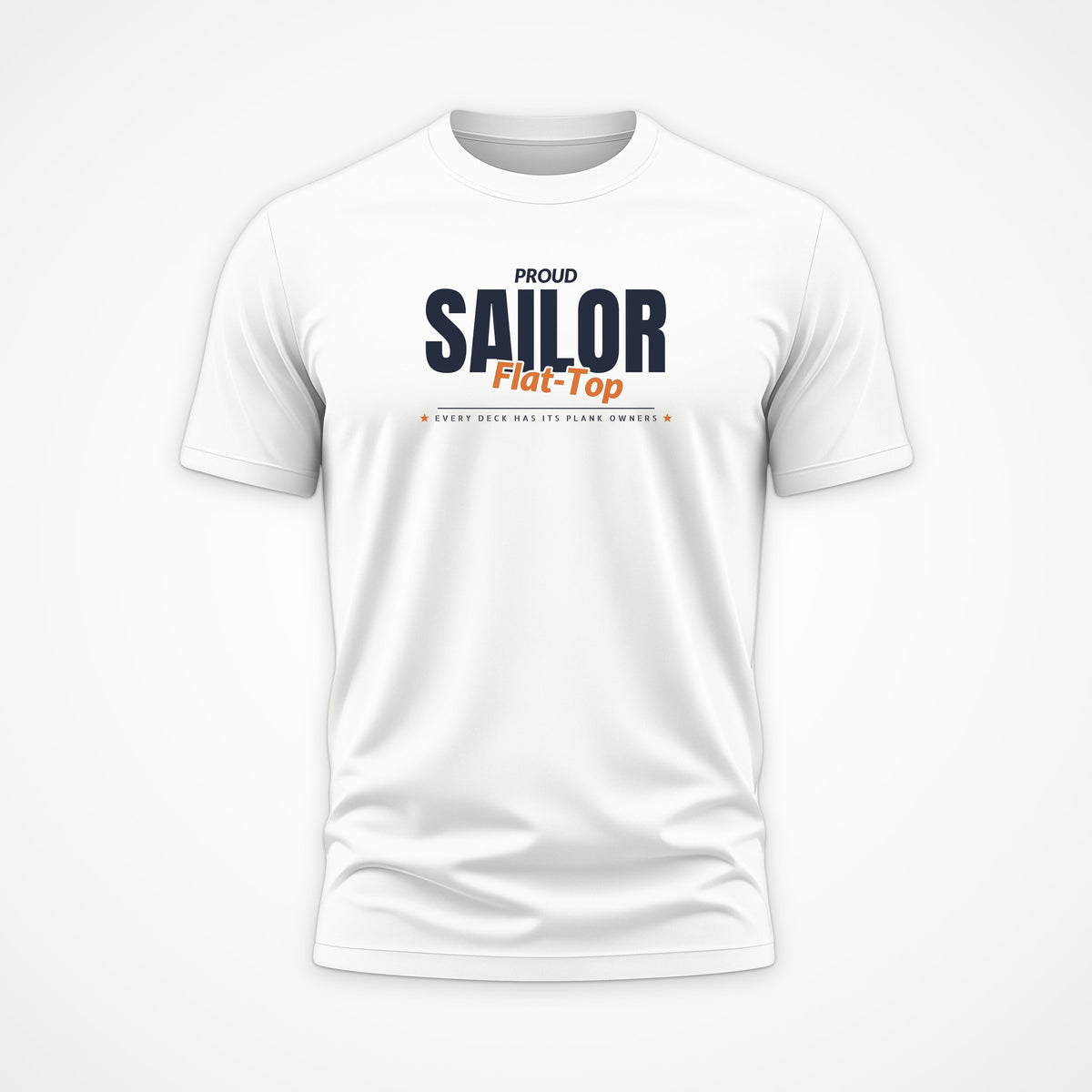 Flat-Top Sailor Club Tee in White