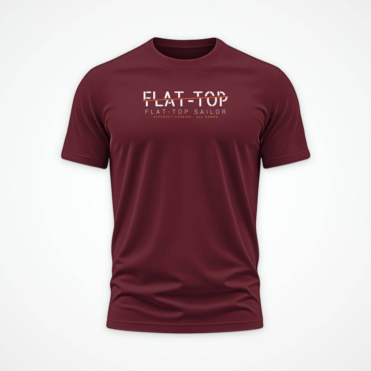 Flat-Top Sailor Sliced Tee in Burgundy