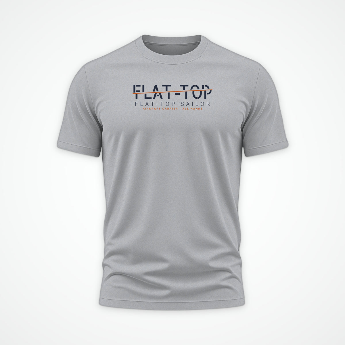 Flat-Top Sailor Sliced Tee in Heather Grey