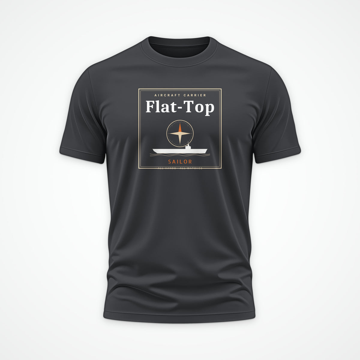 Flat-Top Sailor Frame Tee in Anthracite