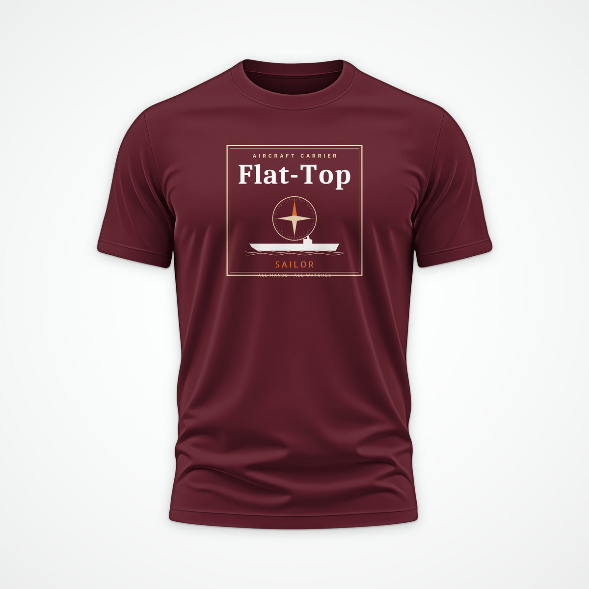 Flat-Top Sailor Frame Tee in Burgundy