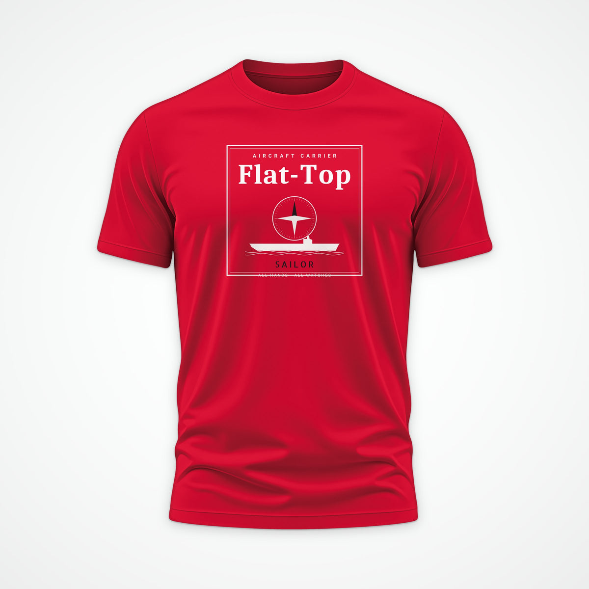 Flat-Top Sailor Frame Tee in Red