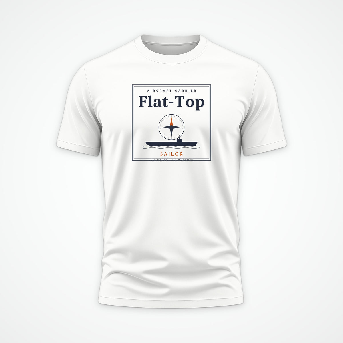 Flat-Top Sailor Frame Tee in White