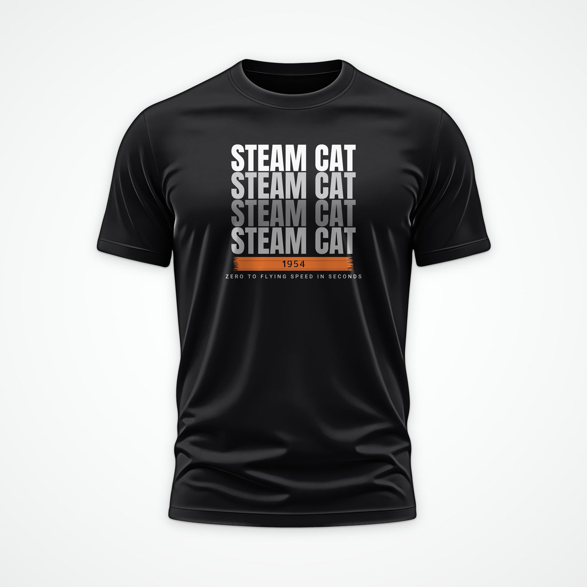 Steam Cat Era Echo Tee in Black