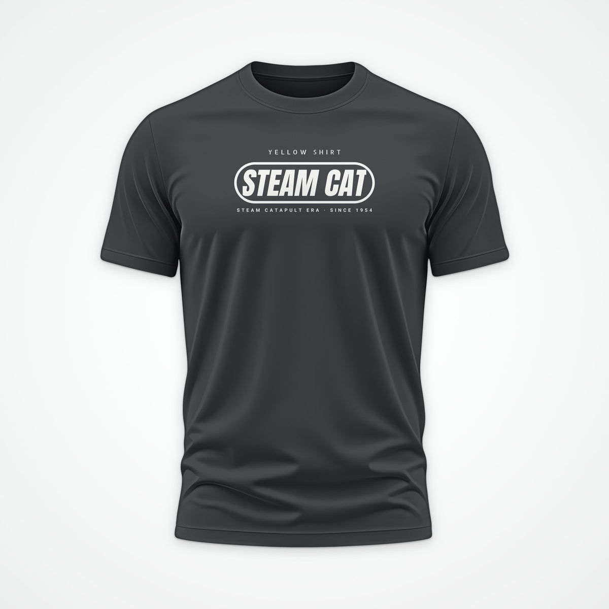 Steam Cat Era Pill Tee in Anthracite