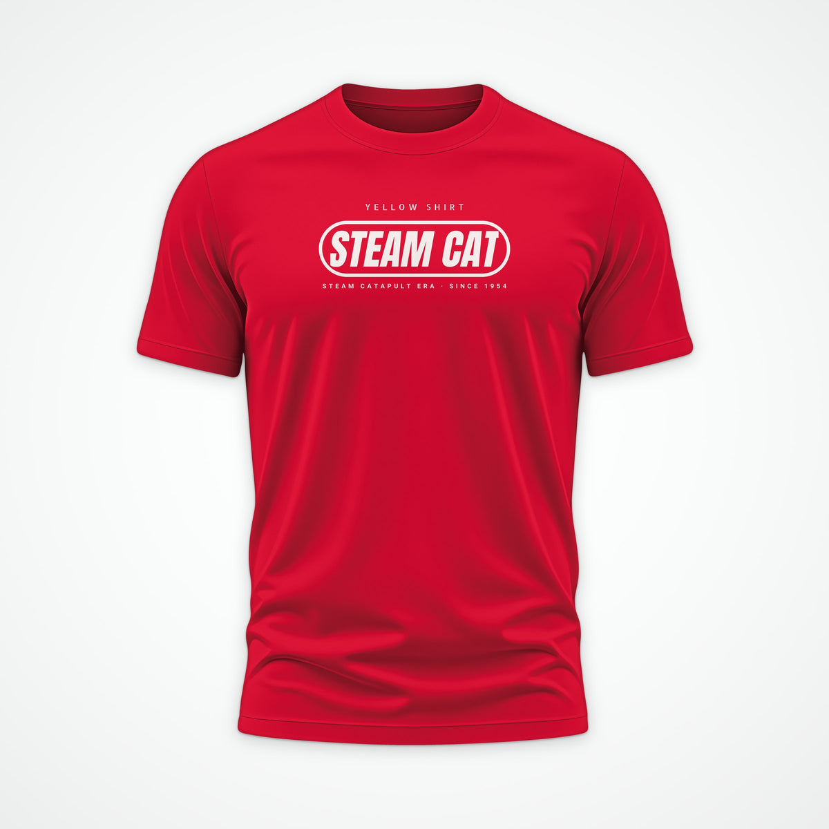Steam Cat Era Pill Tee in Red