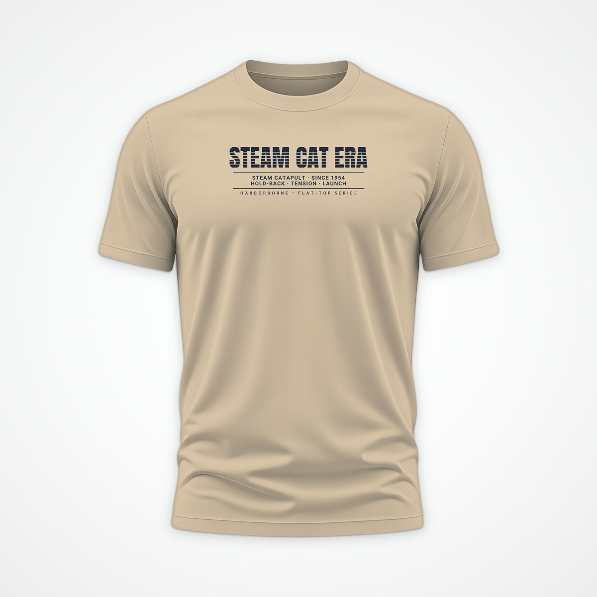 Steam Cat Era Scanline Tee in Desert Dust