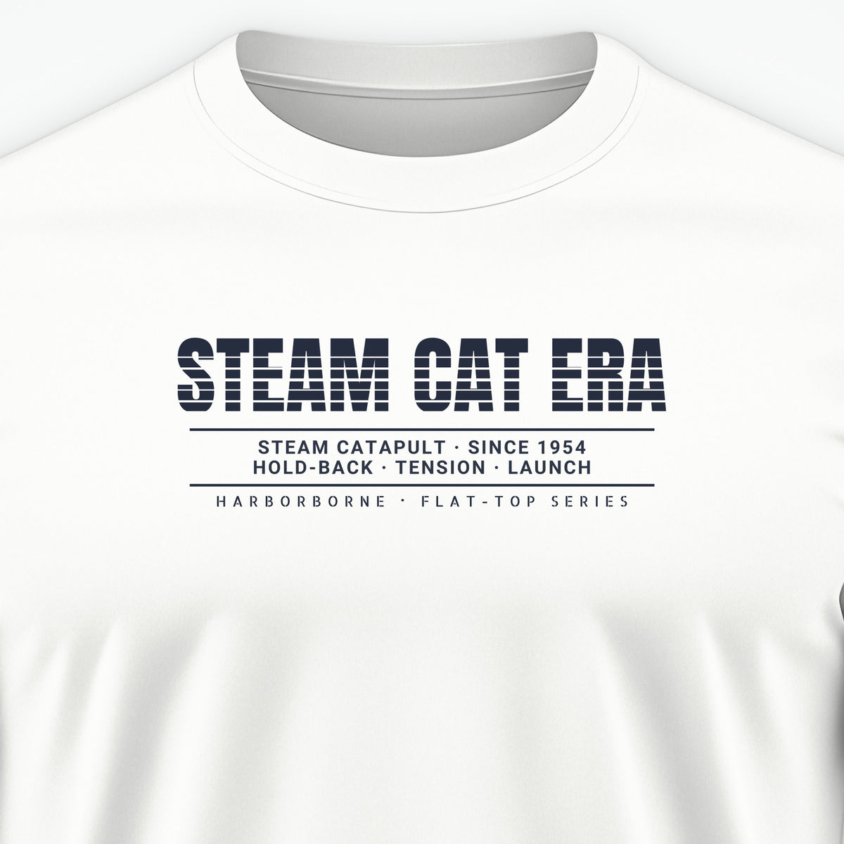 Steam Cat Era Scanline Tee, front print detail