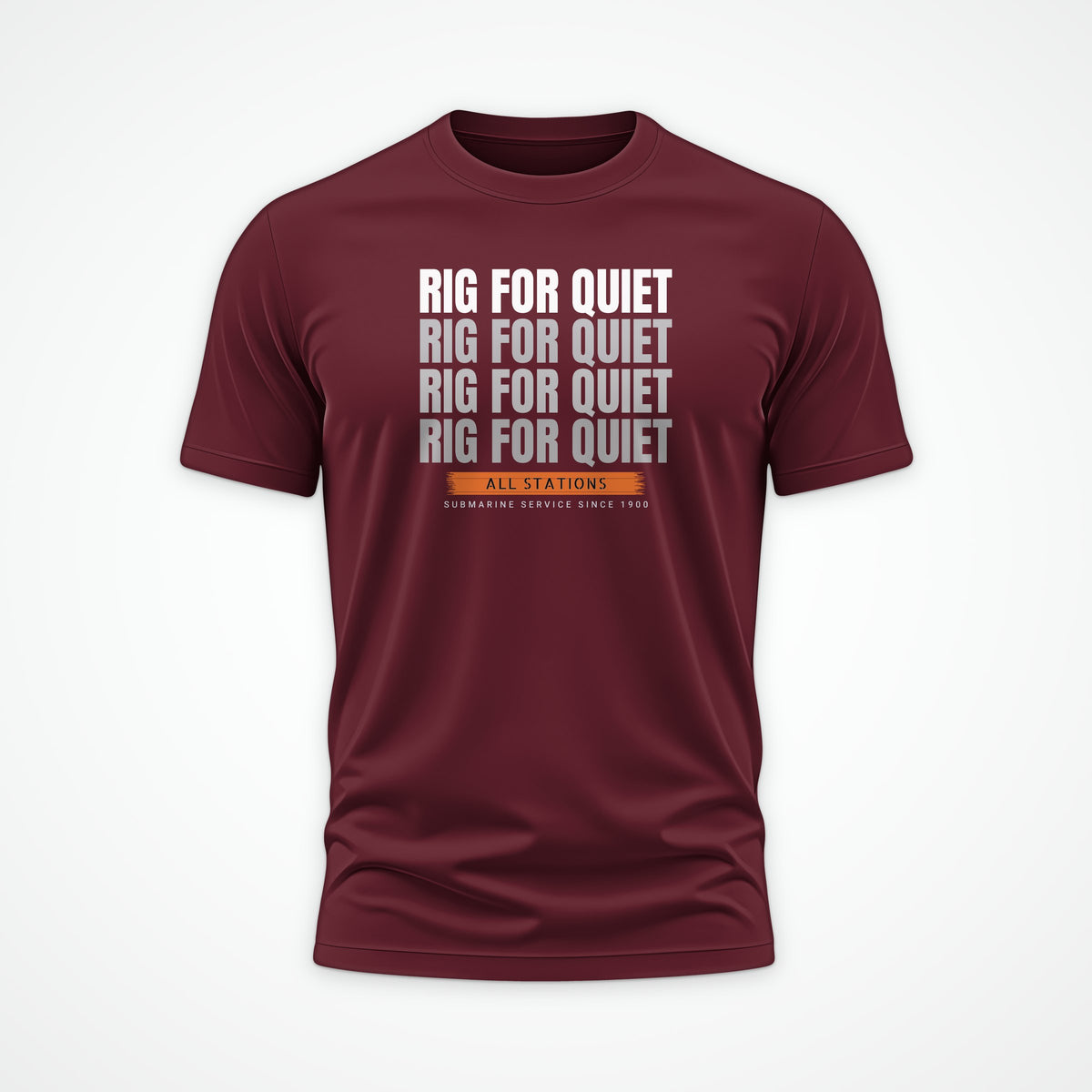 Rig for Quiet Echo Tee in Burgundy
