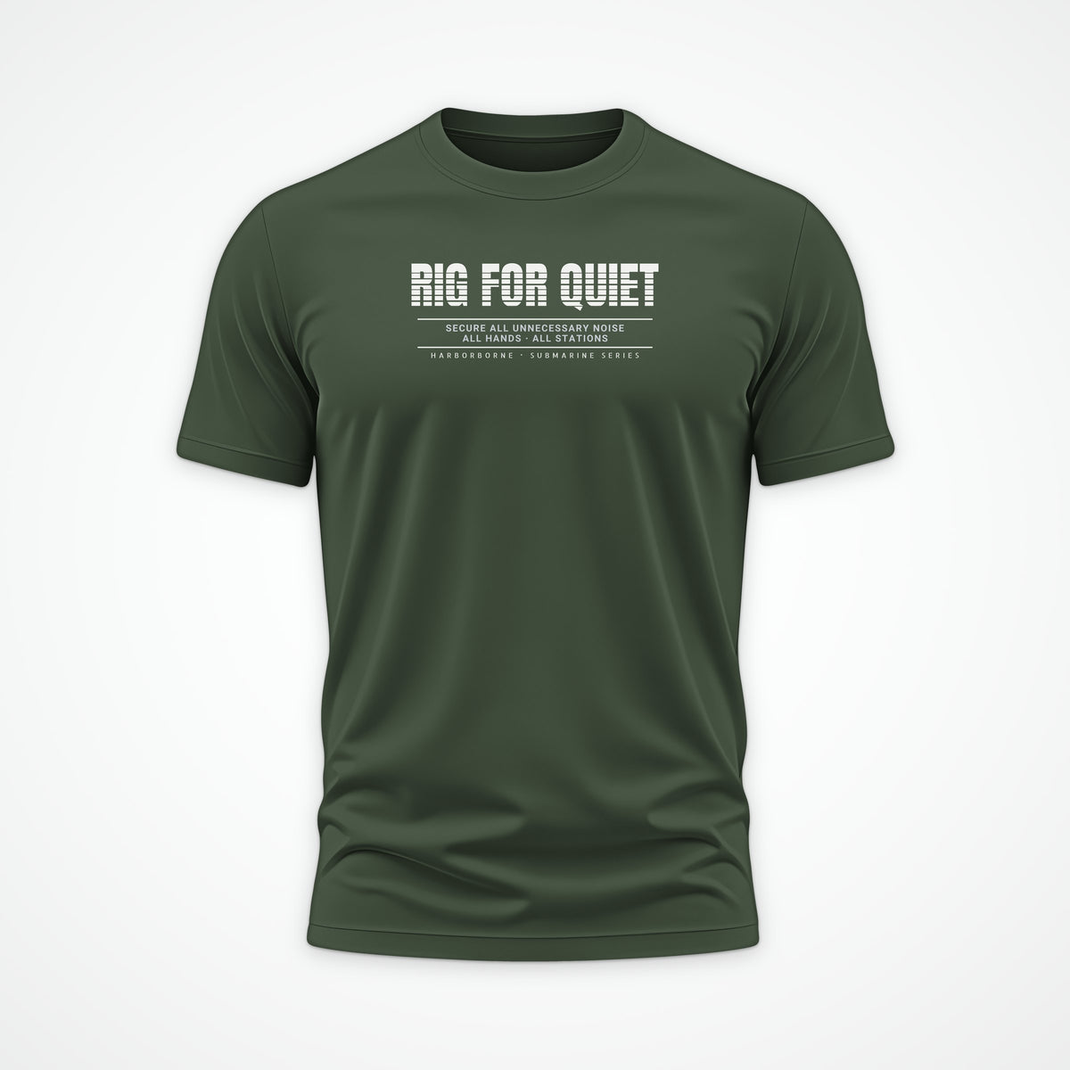 Rig for Quiet Scanline Tee in Olive