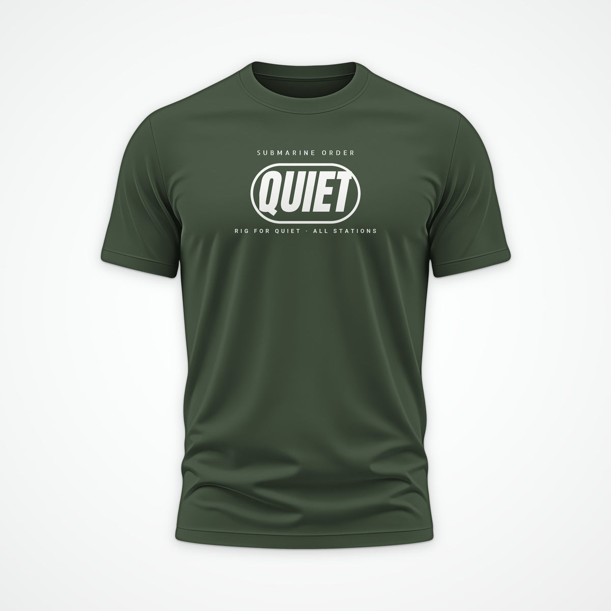 Rig for Quiet Pill Tee in Olive