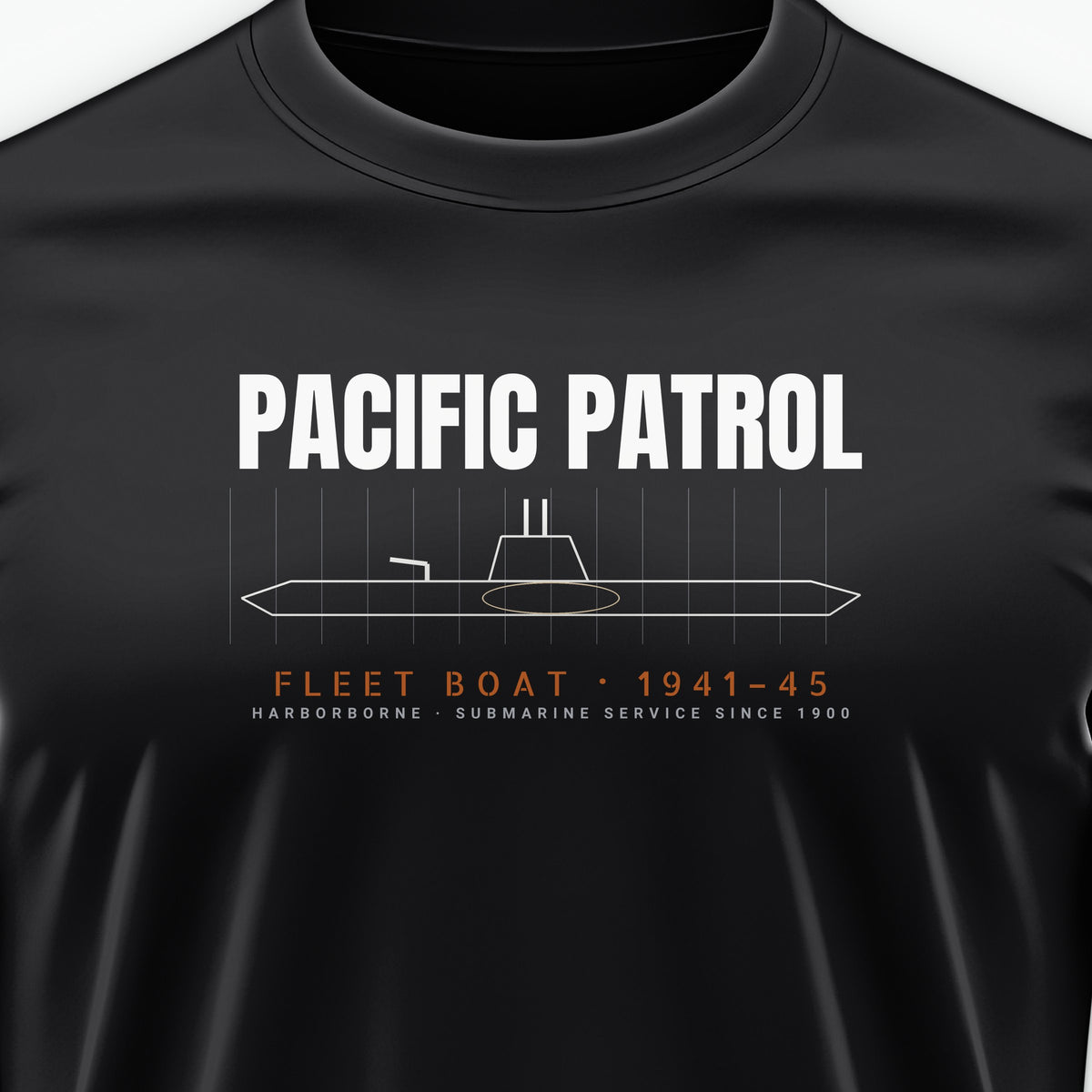 Pacific Patrol 1941–45 Blueprint Tee, front print detail