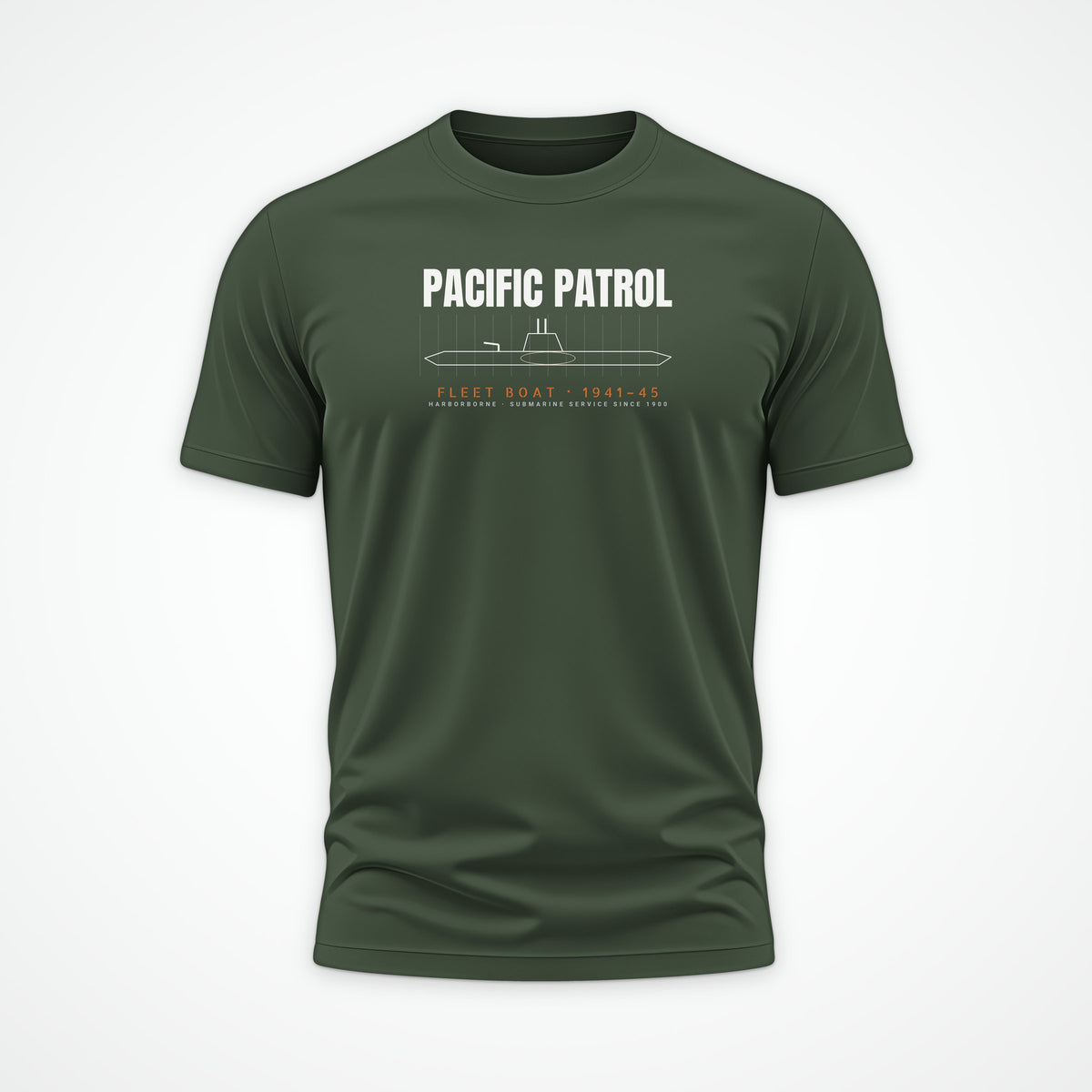 Pacific Patrol 1941–45 Blueprint Tee in Olive
