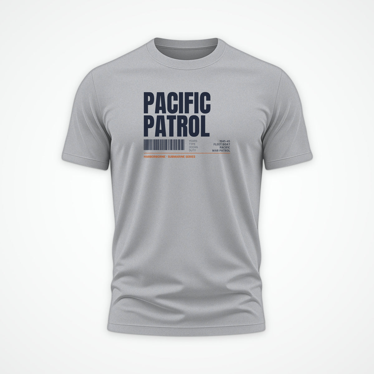 Pacific Patrol 1941–45 Tag Tee in Heather Grey