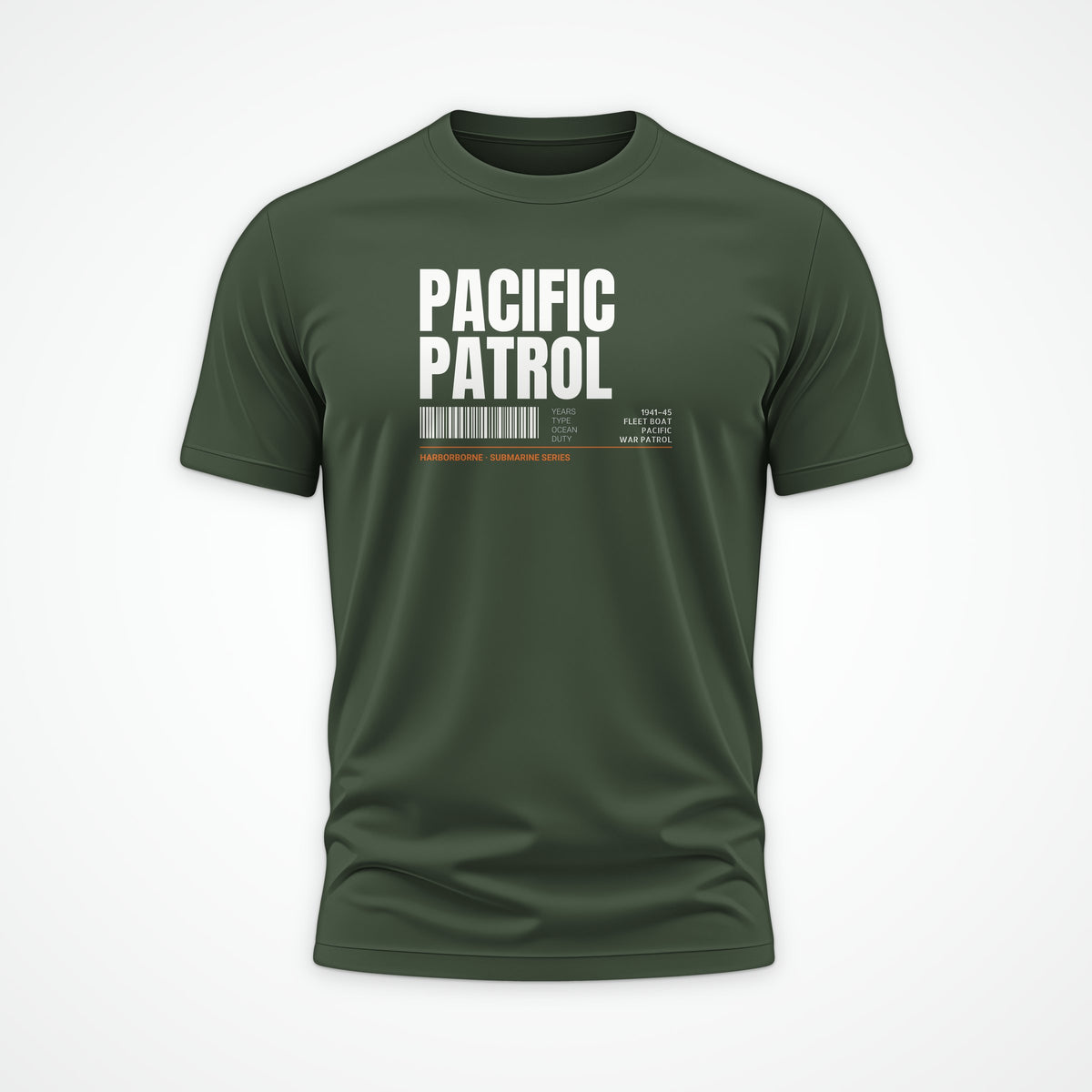 Pacific Patrol 1941–45 Tag Tee in Olive