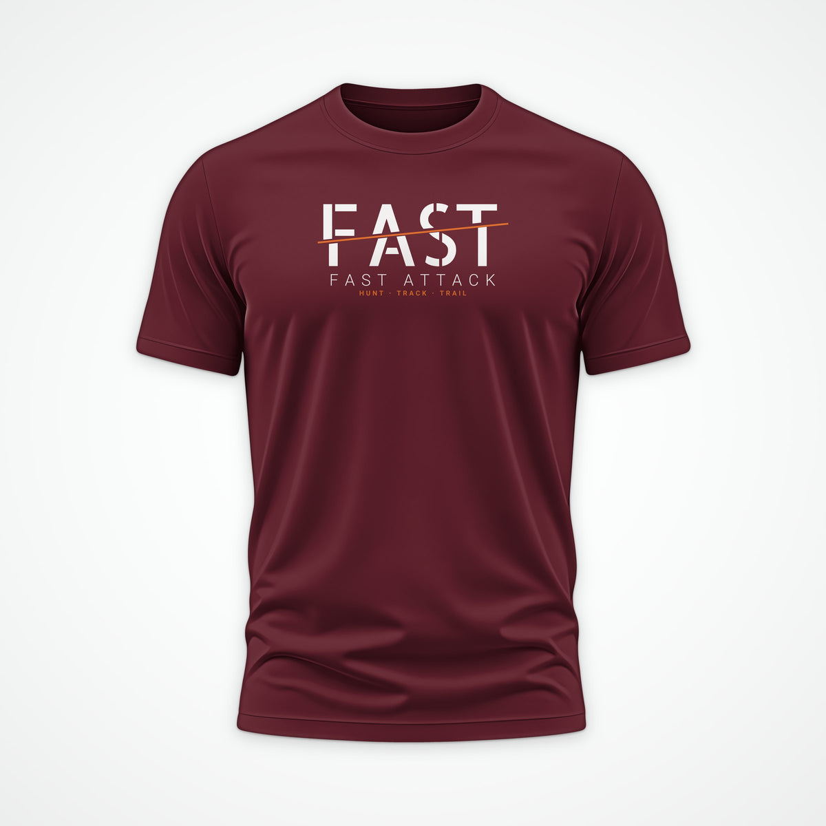 Fast Attack & Boomer Fast Attack Tee in Burgundy