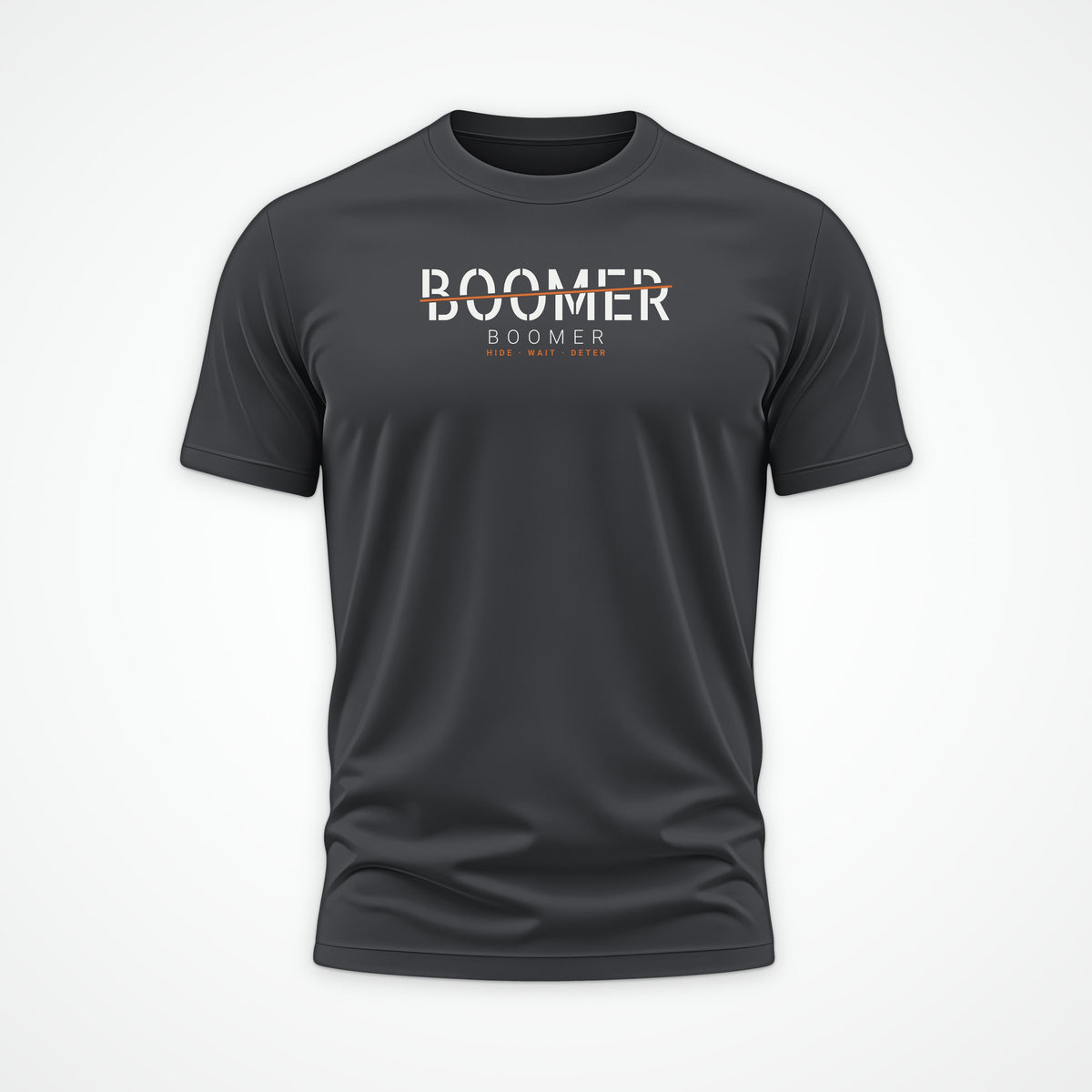 Fast Attack & Boomer Boomer Tee in Anthracite