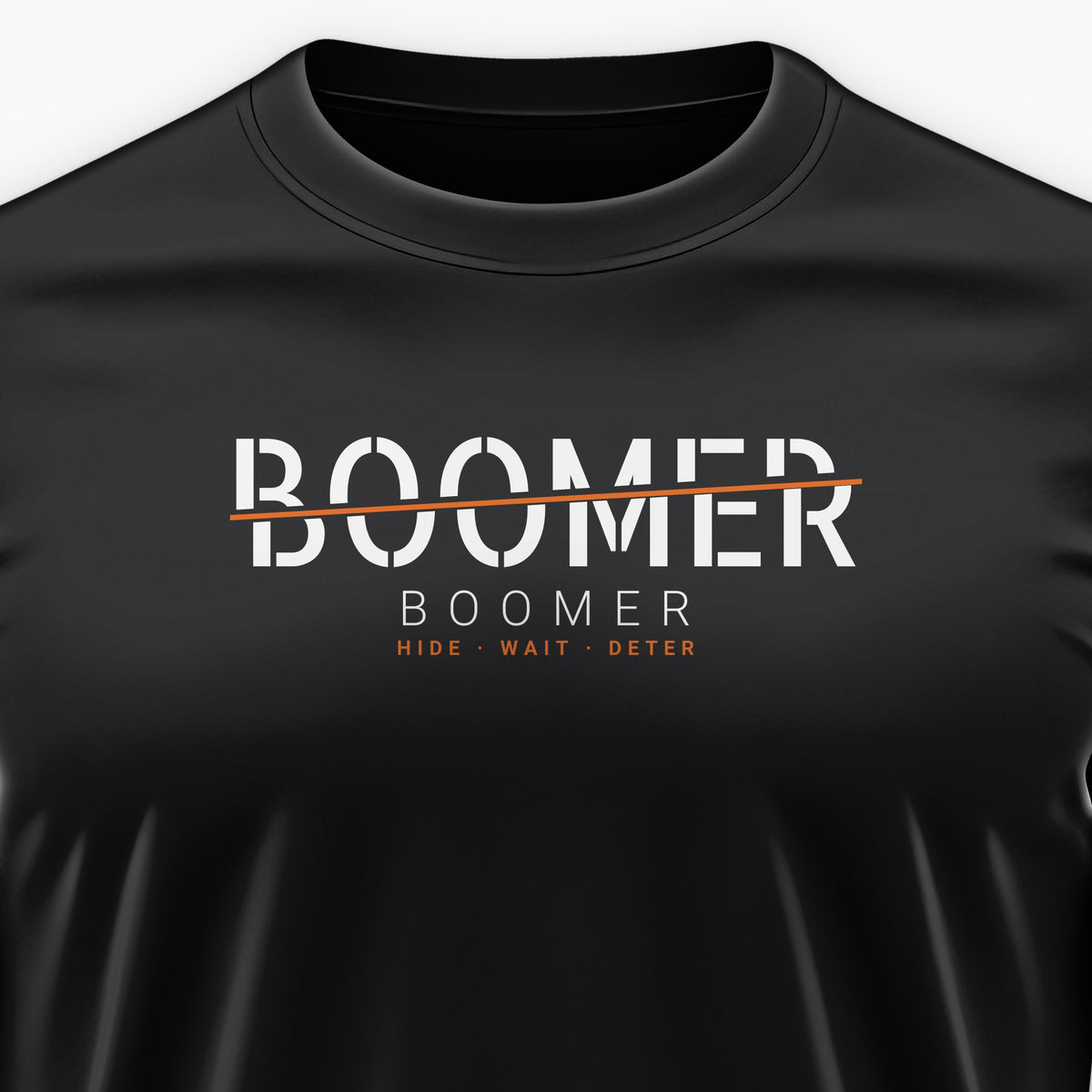 Fast Attack & Boomer Boomer Tee, front print detail