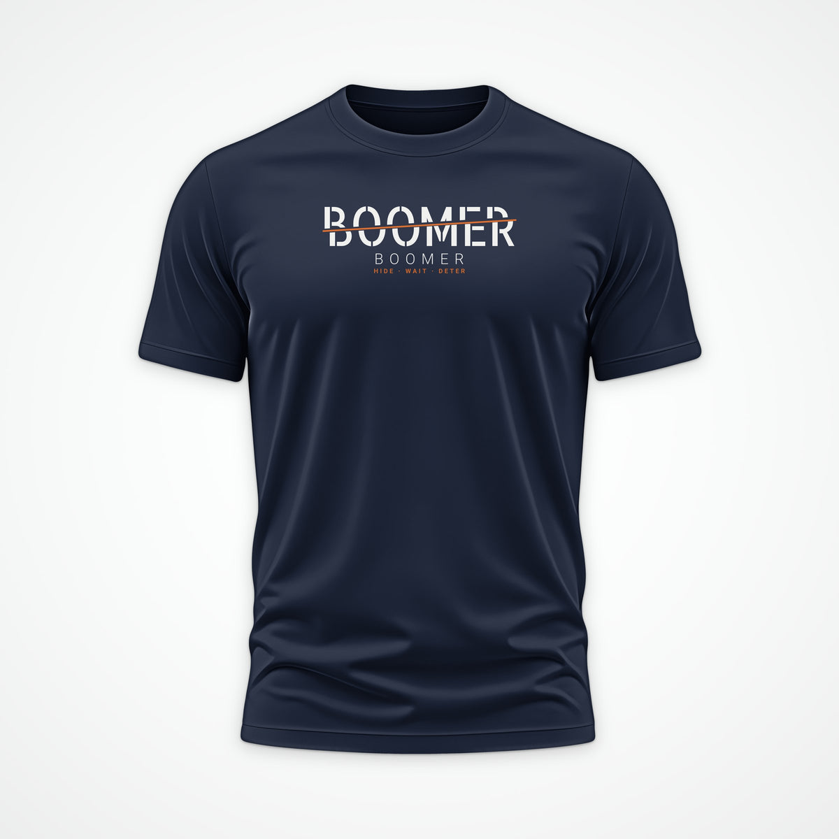 Fast Attack & Boomer Boomer Tee in French Navy