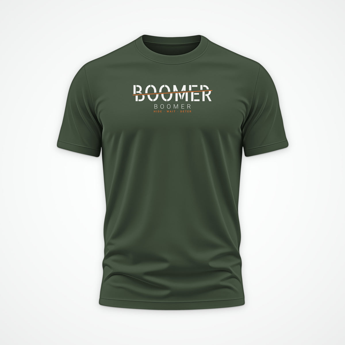 Fast Attack & Boomer Boomer Tee in Olive