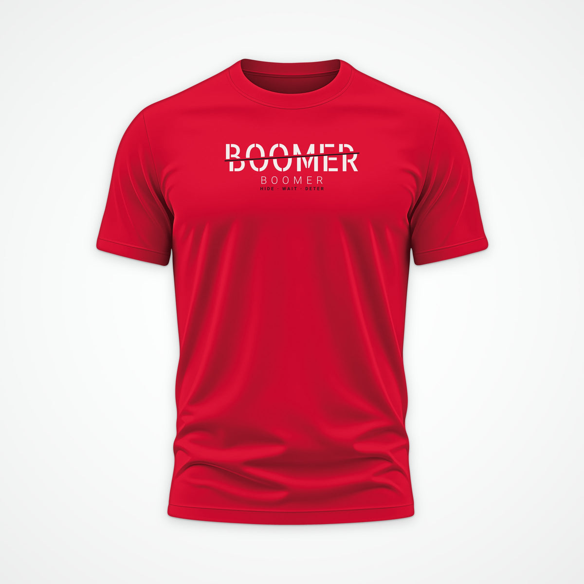 Fast Attack & Boomer Boomer Tee in Red