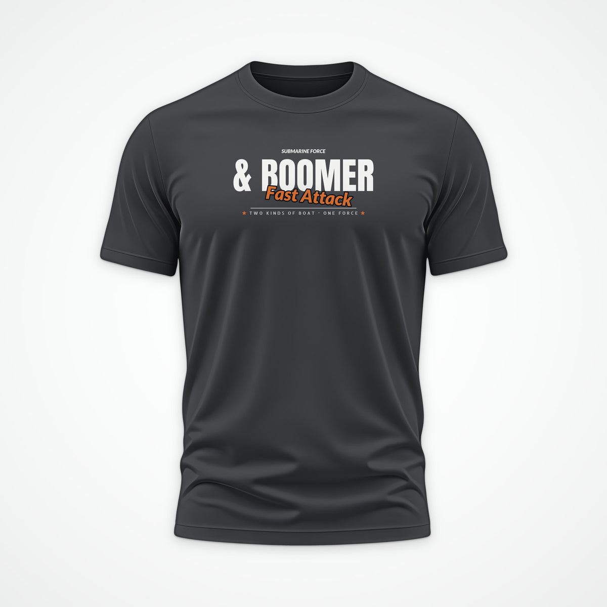 Fast Attack & Boomer Club Tee in Anthracite
