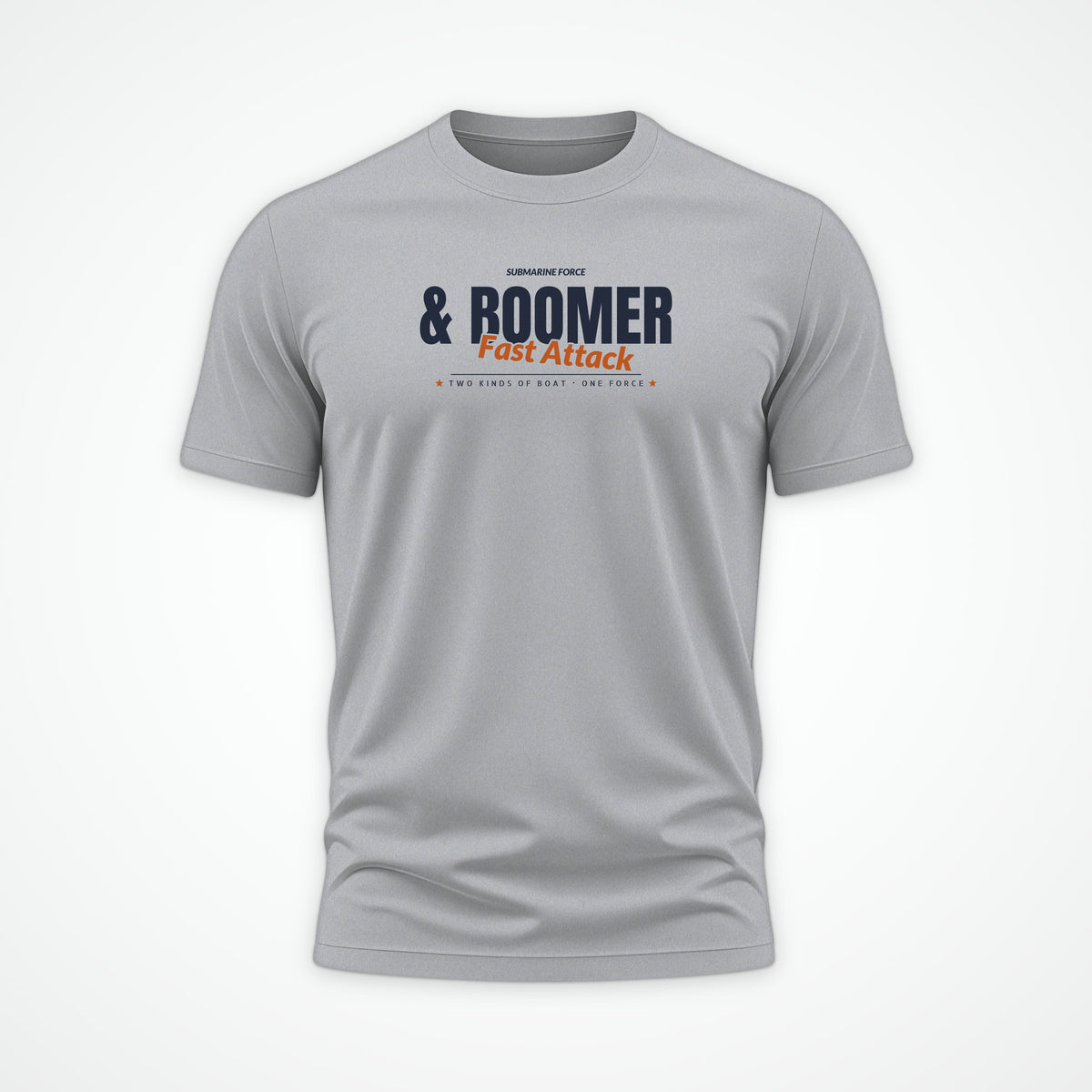 Fast Attack & Boomer Club Tee in Heather Grey