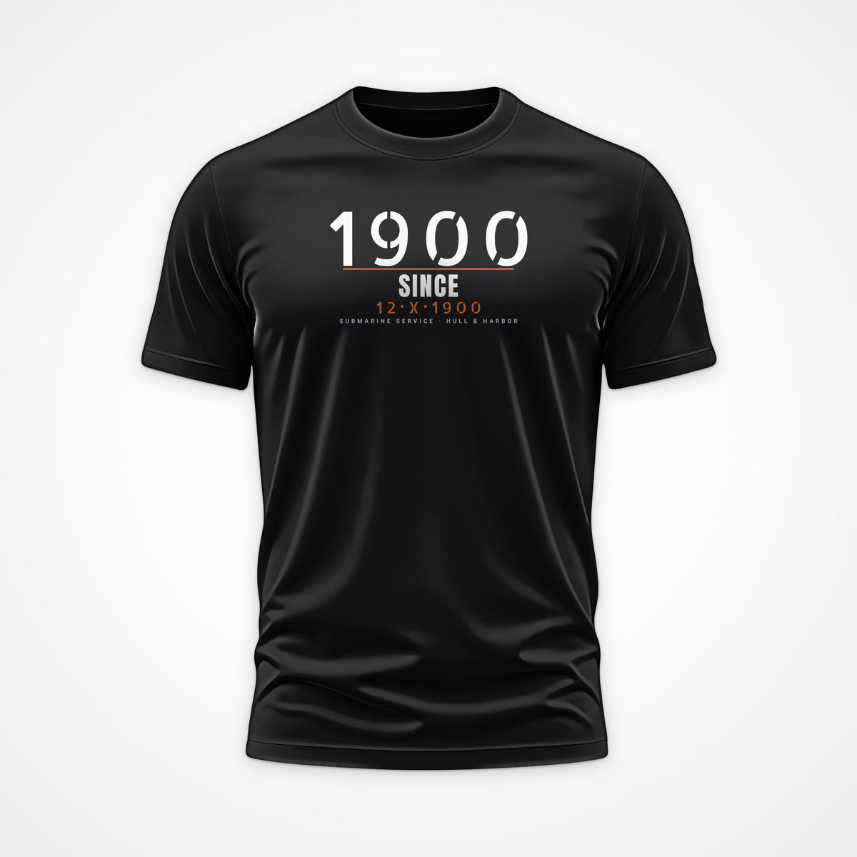 Hull & Harbor Heritage Timestamp Tee in Black