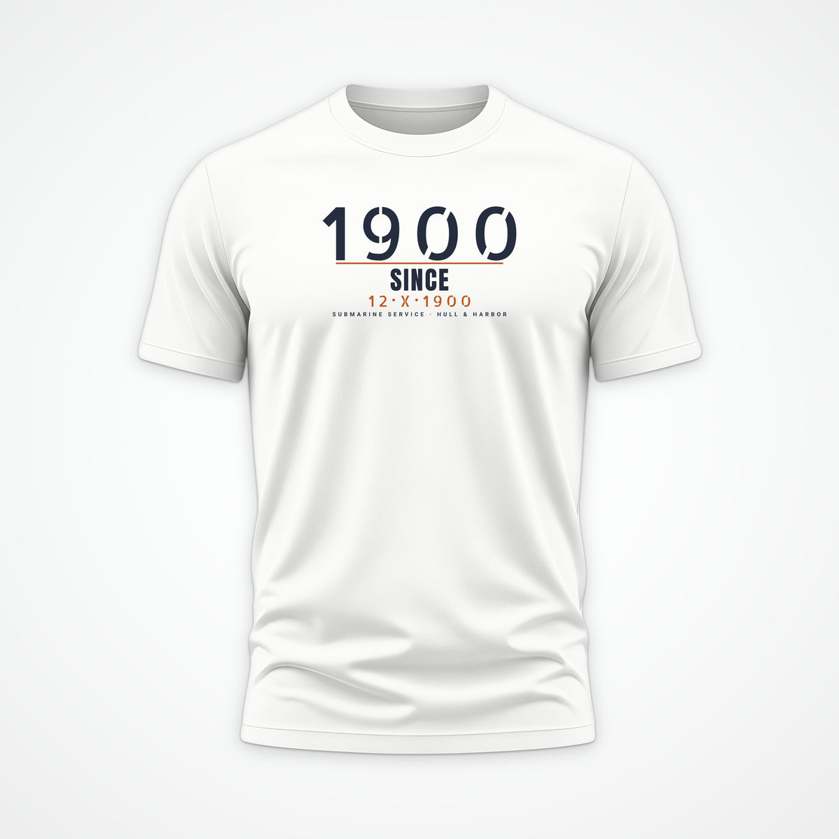 Hull & Harbor Heritage Timestamp Tee in White