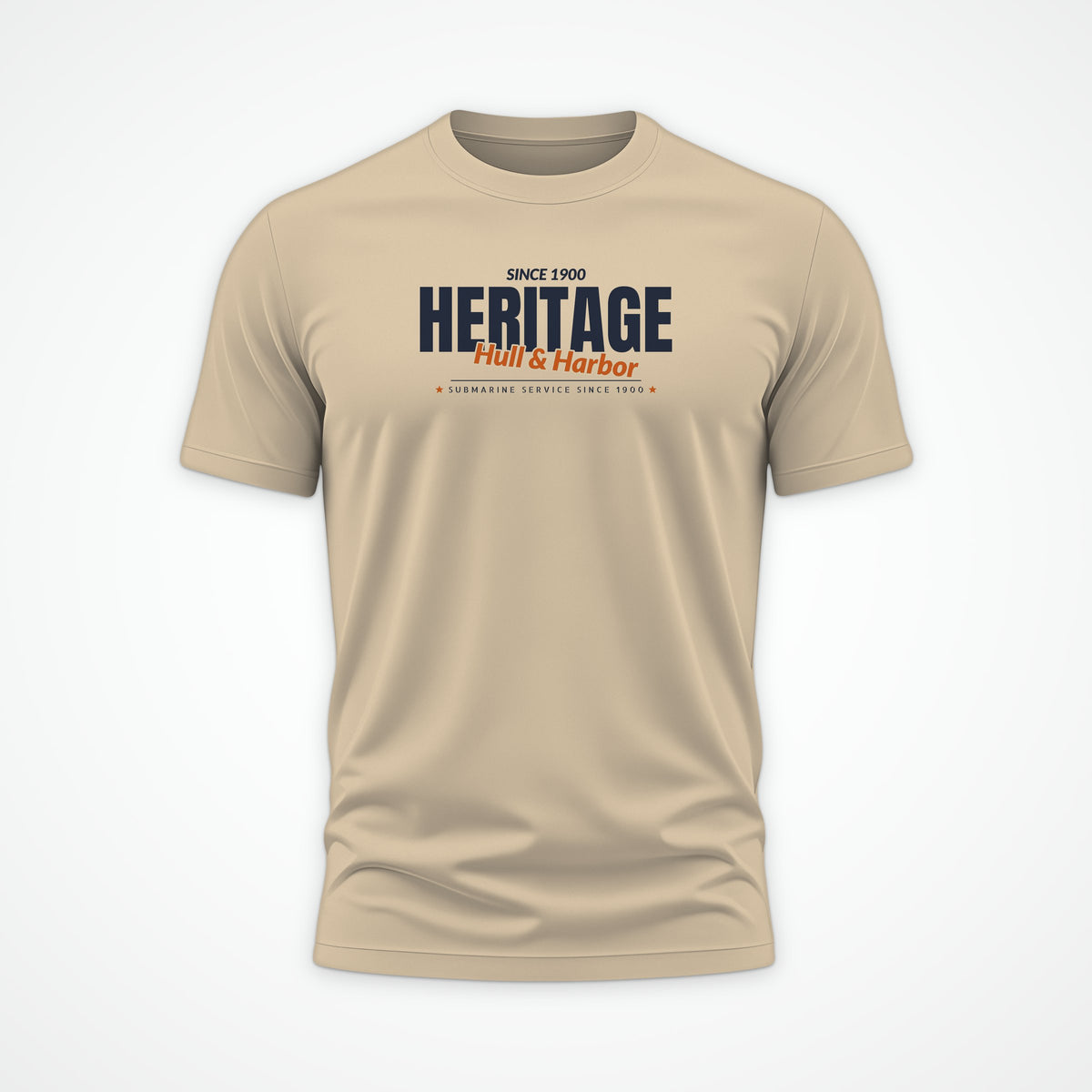 Hull & Harbor Heritage Club Tee in Desert Dust