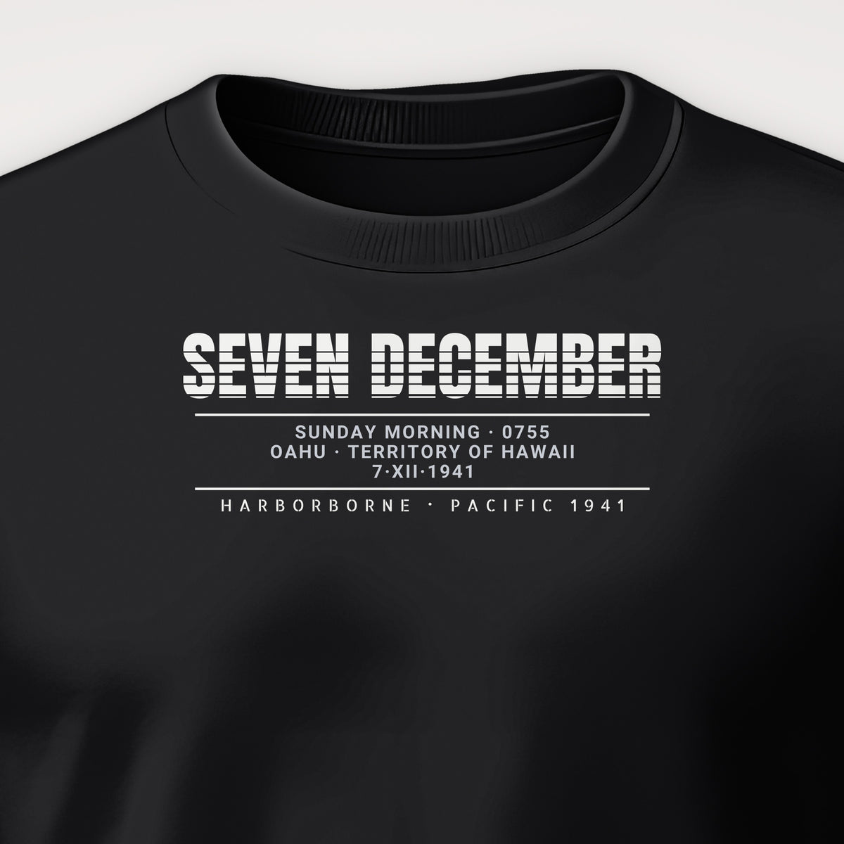 Seven December Scanline Crewneck Sweatshirt, front print detail