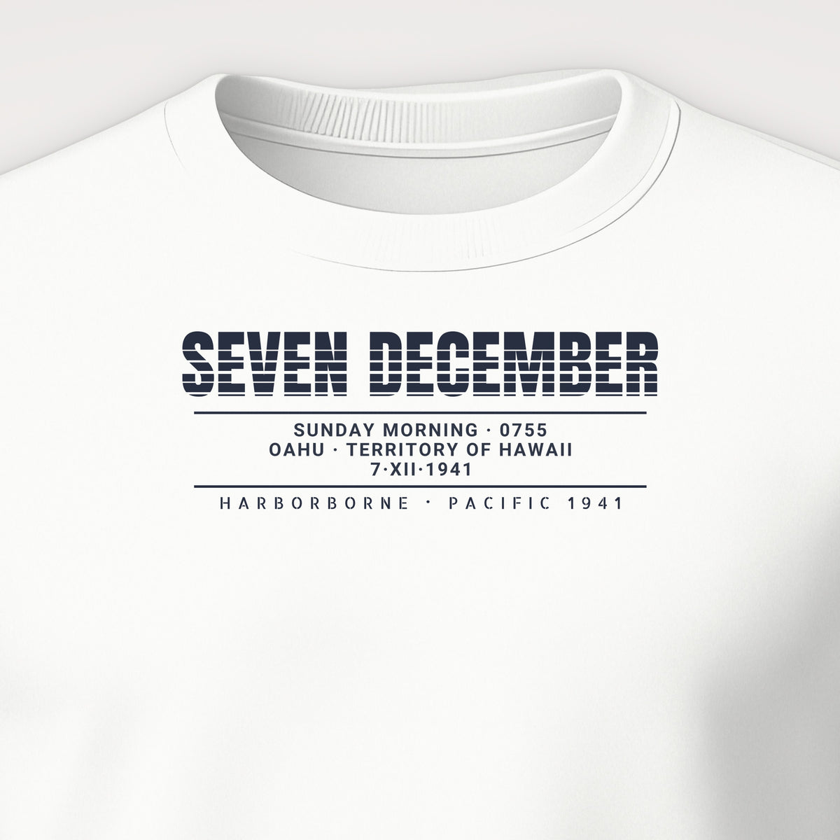 Seven December Scanline Crewneck Sweatshirt, front print detail