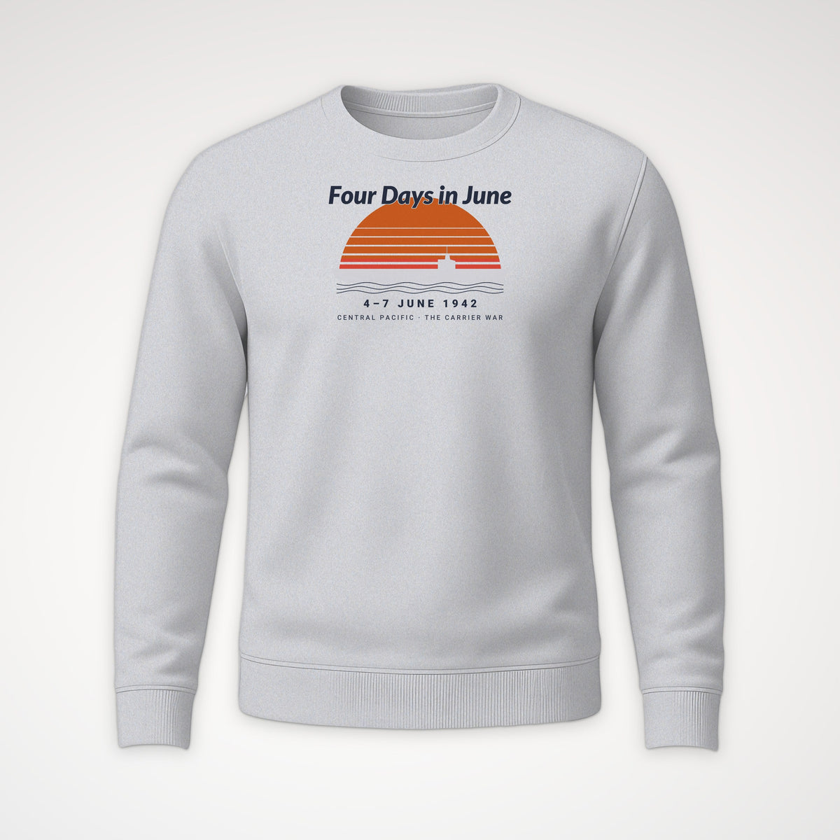 Four Days in June Sunset Crewneck Sweatshirt in Sport Grey