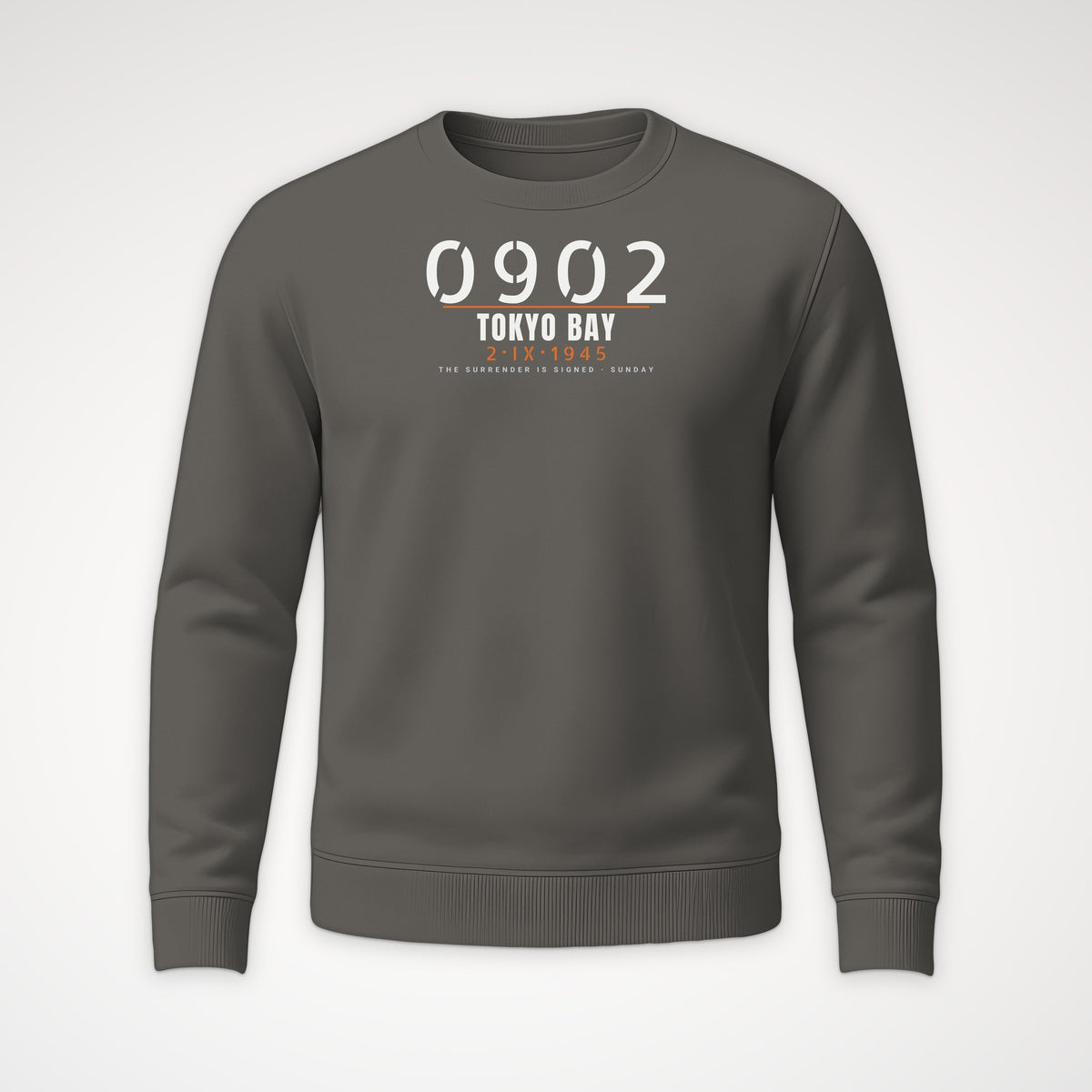 Tokyo Bay 0902 Crewneck Sweatshirt in Charcoal