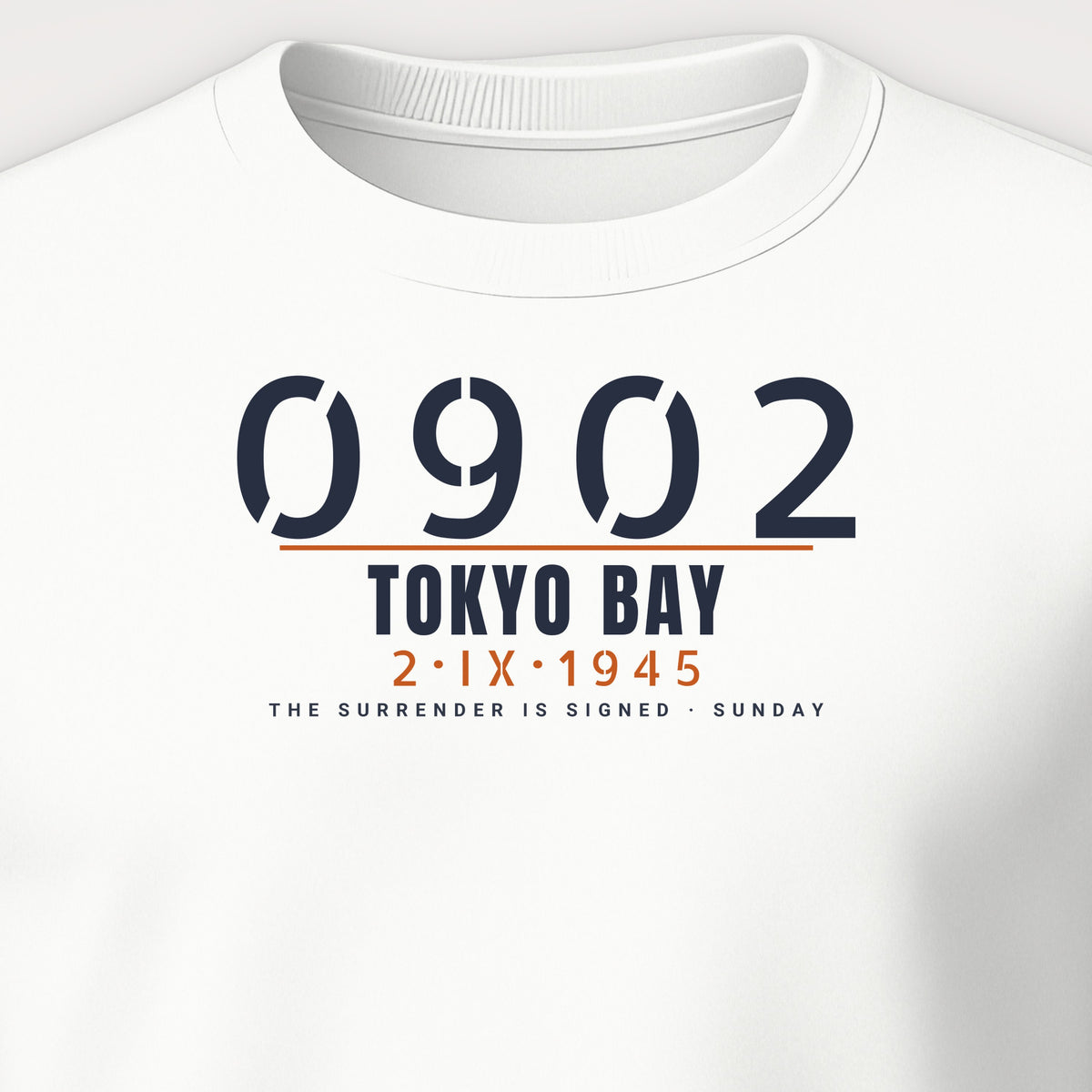 Tokyo Bay 0902 Crewneck Sweatshirt, front print detail