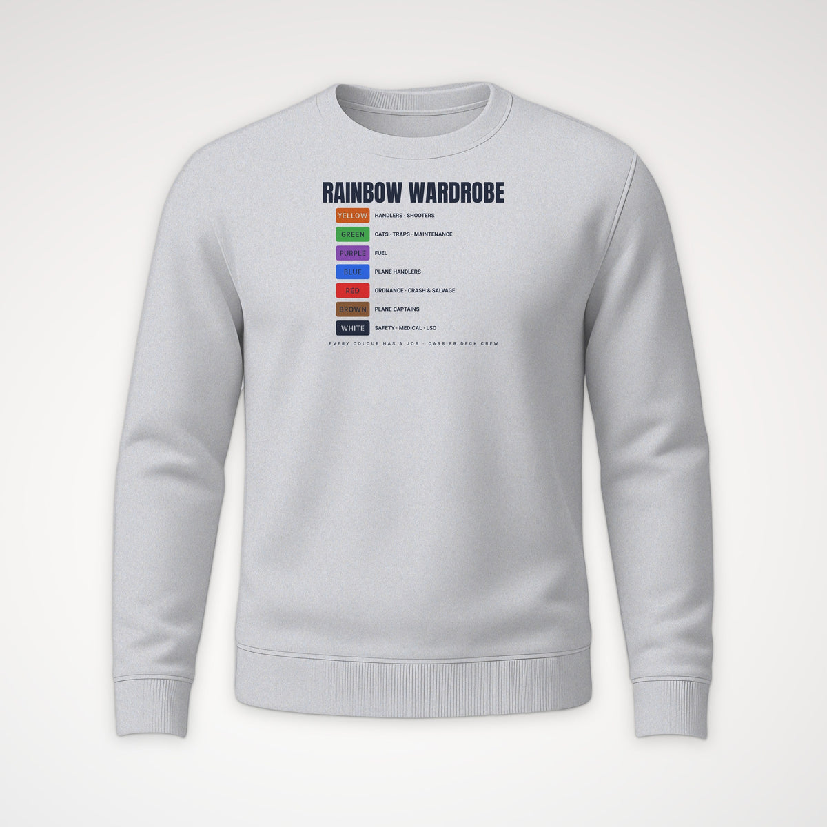 Rainbow Wardrobe Roster Crewneck Sweatshirt in Sport Grey