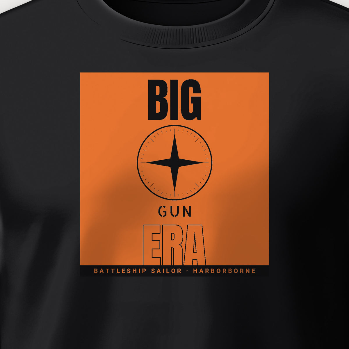 Big Gun Era Poster Crewneck Sweatshirt, front print detail