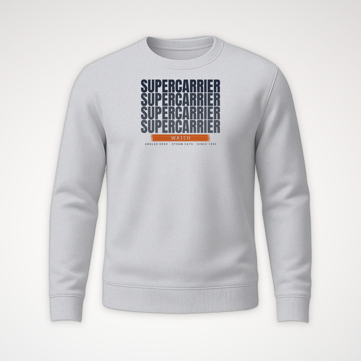 Supercarrier Watch Echo Crewneck Sweatshirt in Sport Grey