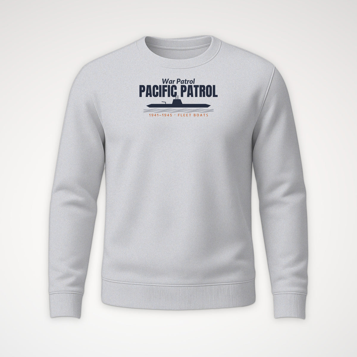 Pacific Patrol 1941–45 Profile Crewneck Sweatshirt in Sport Grey