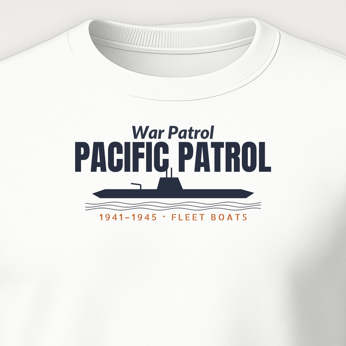 Pacific Patrol 1941–45 Profile Crewneck Sweatshirt, front print detail