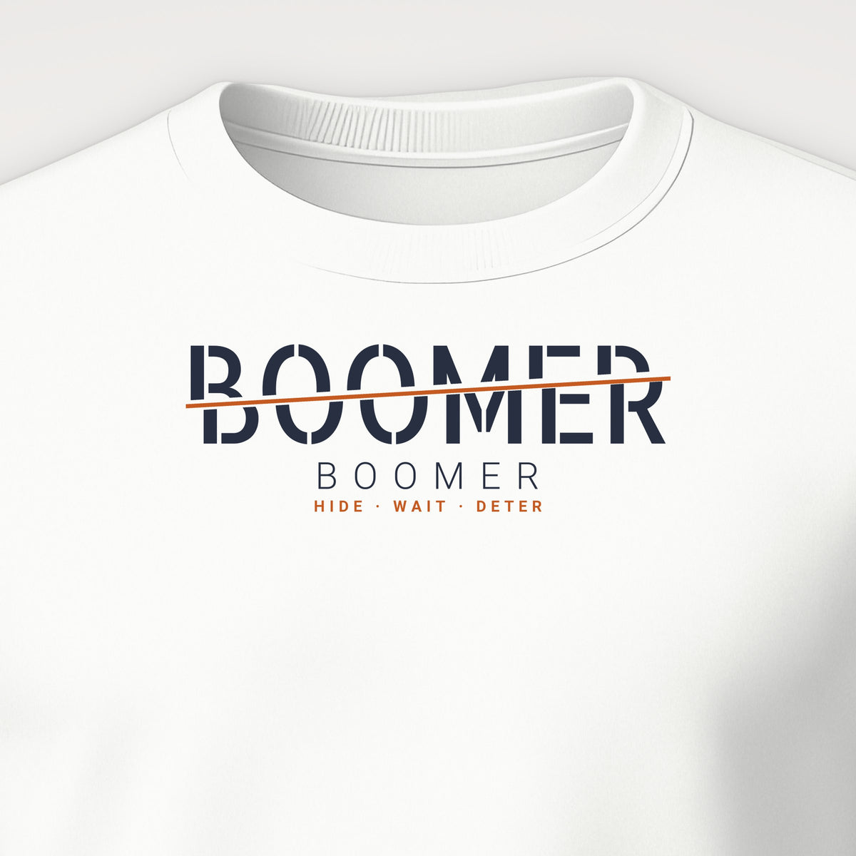 Fast Attack & Boomer Boomer Crewneck Sweatshirt, front print detail