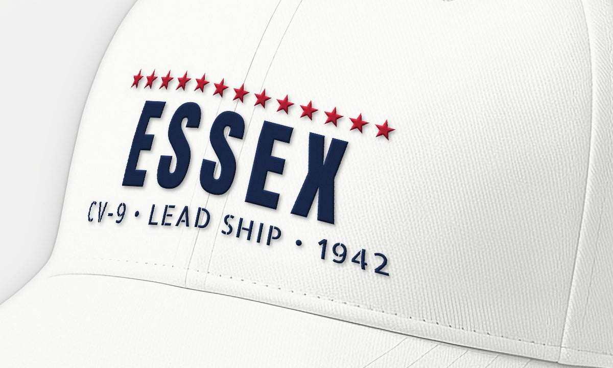 Essex CV-9 Thirteen Stars Embroidered Cap — front detail