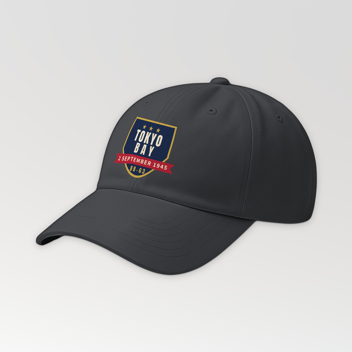 Missouri Tokyo Bay 1945 Dad Hat in Dark Grey