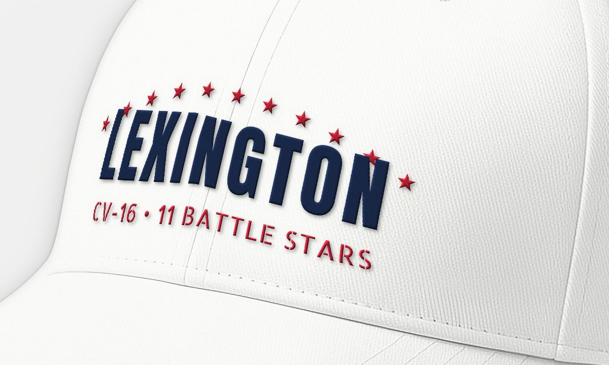 Lexington Eleven Stars Arc Embroidered Cap — front detail
