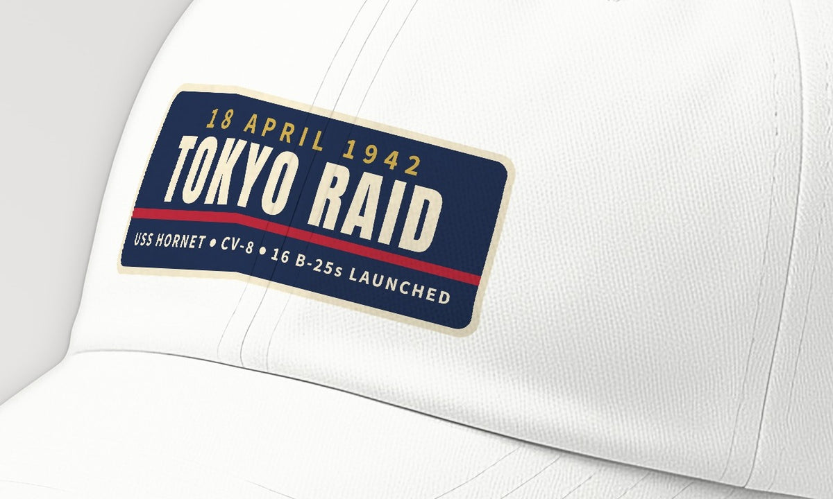 Hornet Tokyo Raid 1942 Dad Hat — front detail