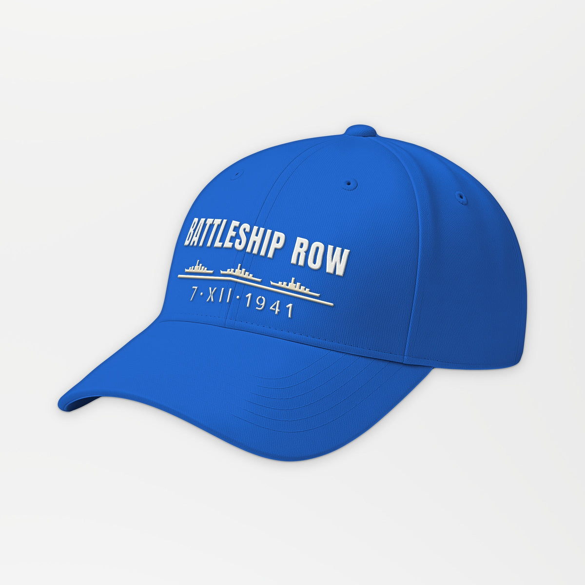 Battleship Row 1941 Embroidered Cap in Royal Blue