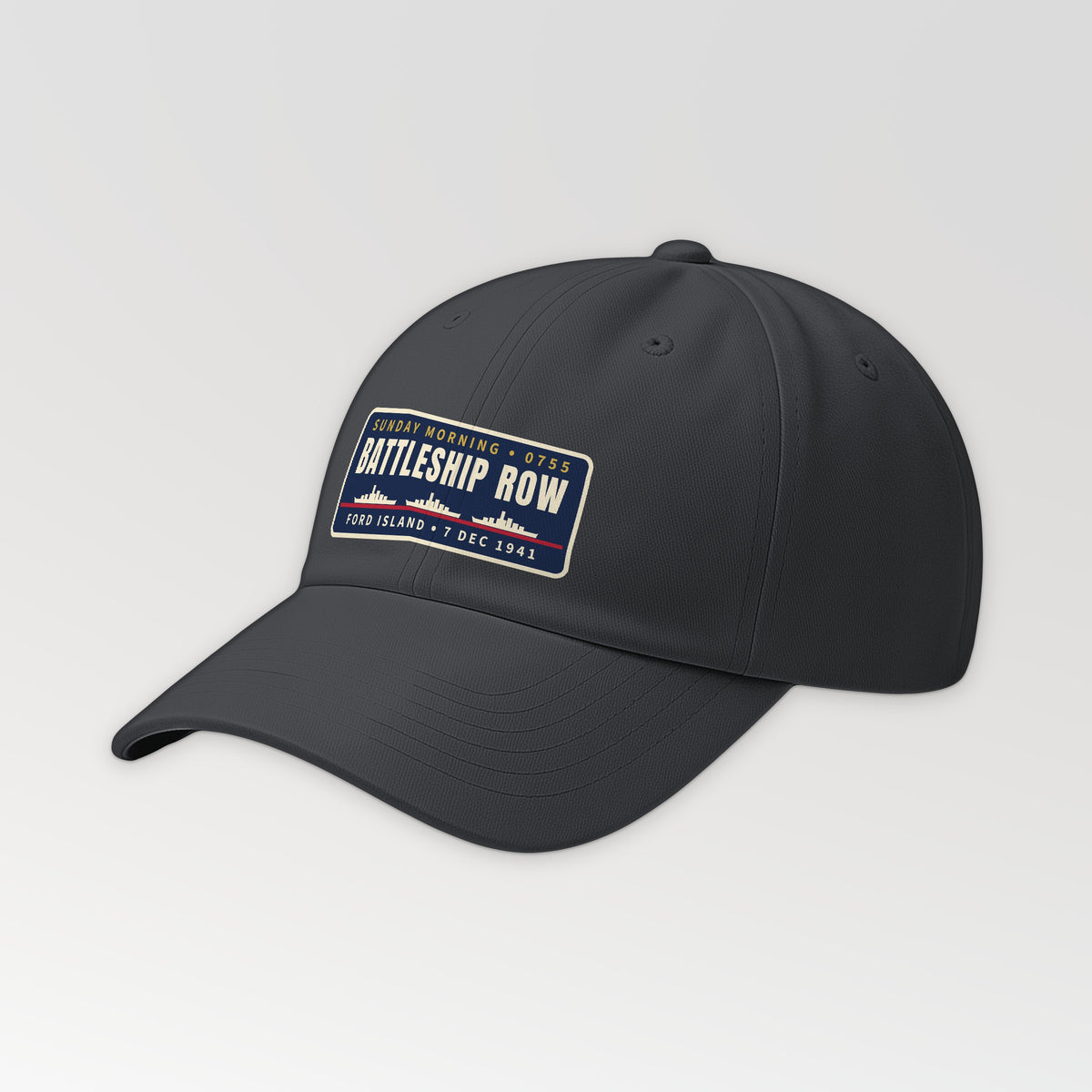 Battleship Row Sunday Morning Dad Hat in Dark Grey