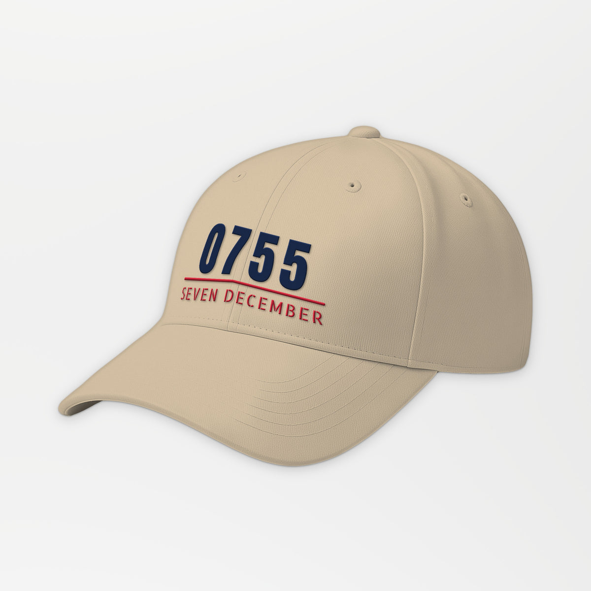 Seven December 0755 Embroidered Cap in Khaki